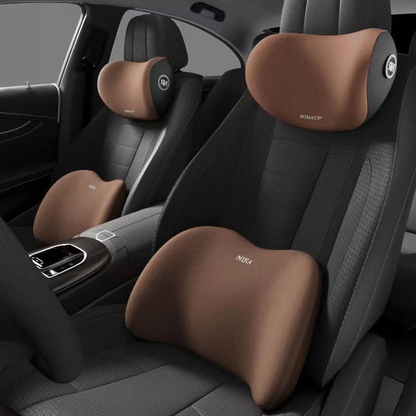 DriveEase - Ensemble de coussins de luxe pour un confort de voyage optimal