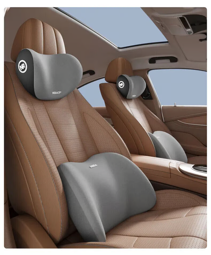 DriveEase - Ensemble de coussins de luxe pour un confort de voyage optimal