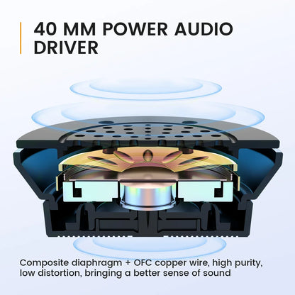 Casque de bureau filaire EKSA H15 avec microphone - TWS réduction de bruit HiFi stéréo dynamique