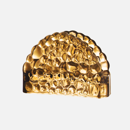 Porte-serviettes en verre avec des joyaux de couronne