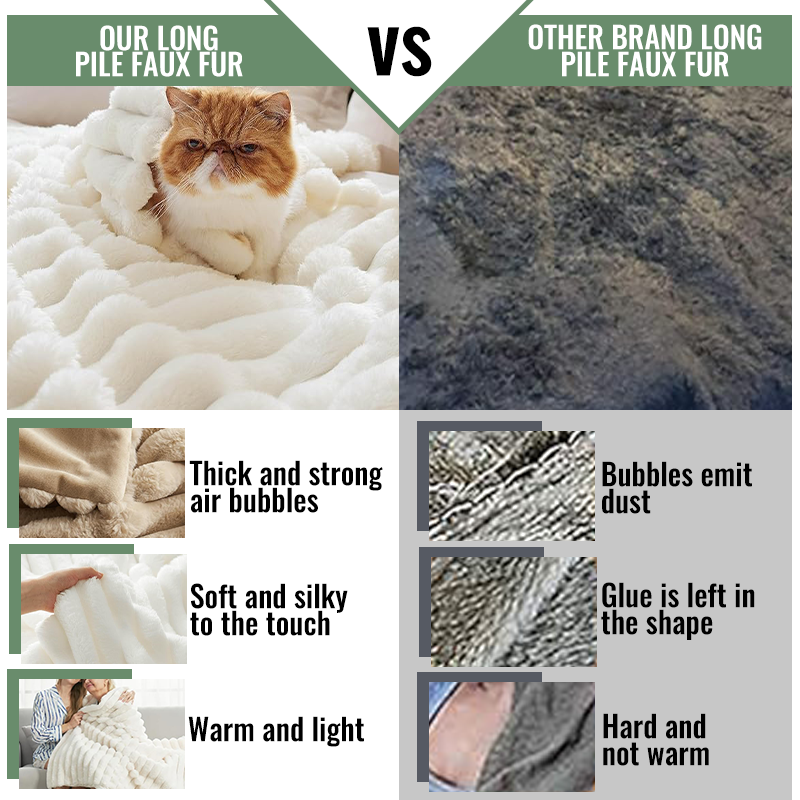 Douillet et chaud plaid en tricot Design de rayures de drapeau luxueux Confortable et agréable