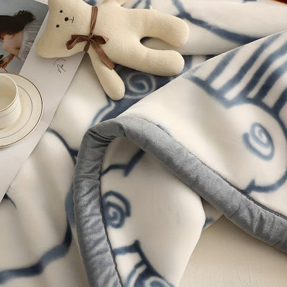 CozyCartoon Couverture en Fleece - Douce et Joyeuse