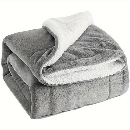 Chic Couverture en Fleece Sherpa pour un Confort Optimal
