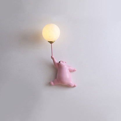 Floroux – Applique LED en résine et acrylique pour chambre d'enfants