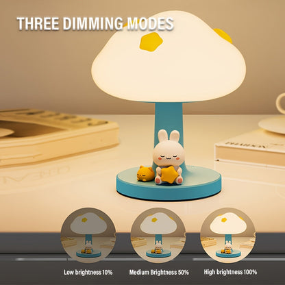 CozyCloud Lampe - USB Rechargeable Lampe de Table en Silicone