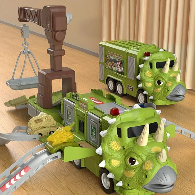 DinoRoar Truck - Véhicule aventure dinosaurien pliable