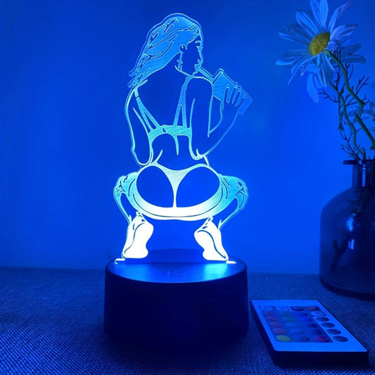 DecoLamp - Élégante lampe de table 3D avec options de couleur
