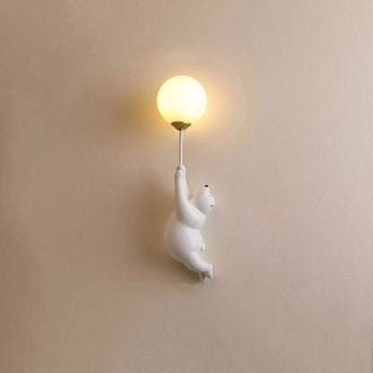 Floroux – Applique LED en résine et acrylique pour chambre d'enfants