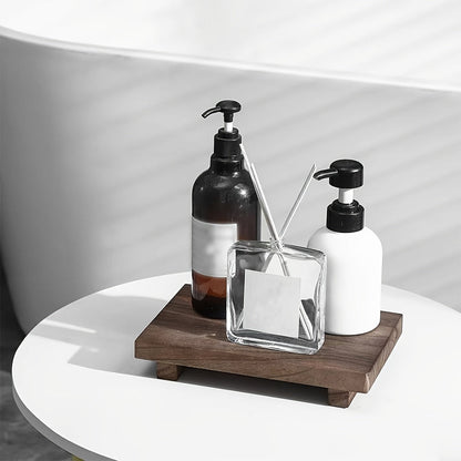 Élégance rustique - Plateau de lavabo en bois fait à la main