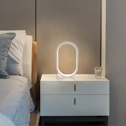 Lampe de chevet LED tactile ovale dimmable