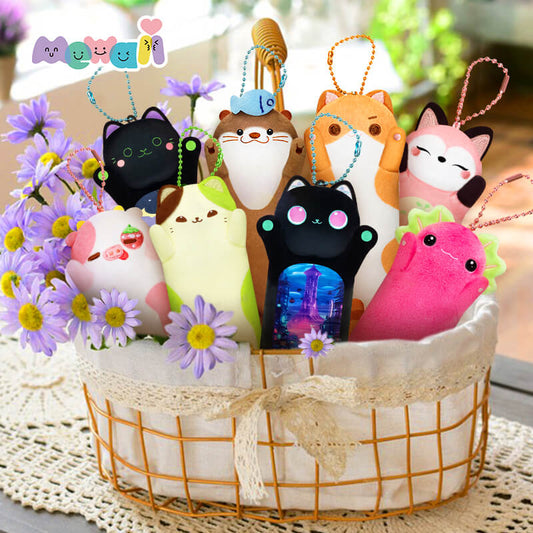 1 pc Random Mini Longcat Porte-clé