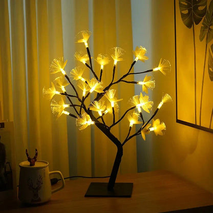 Floroux Bouleau Fibre de verre Arbre à fleurs Lumière