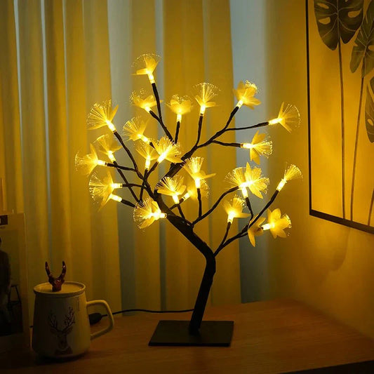 Floroux Bouleau Fibre de verre Arbre à fleurs Lumière