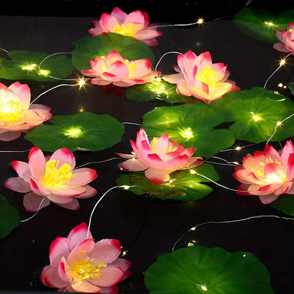 SolarLily - Décoration de lotus à énergie solaire pour le jardin