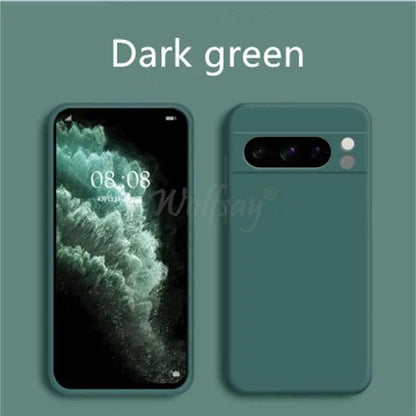 Coque de protection en silicone de luxe anti-choc pour Google Pixel 8 Pro 8A 7A 7 6A 6 Pro Couverture TPU