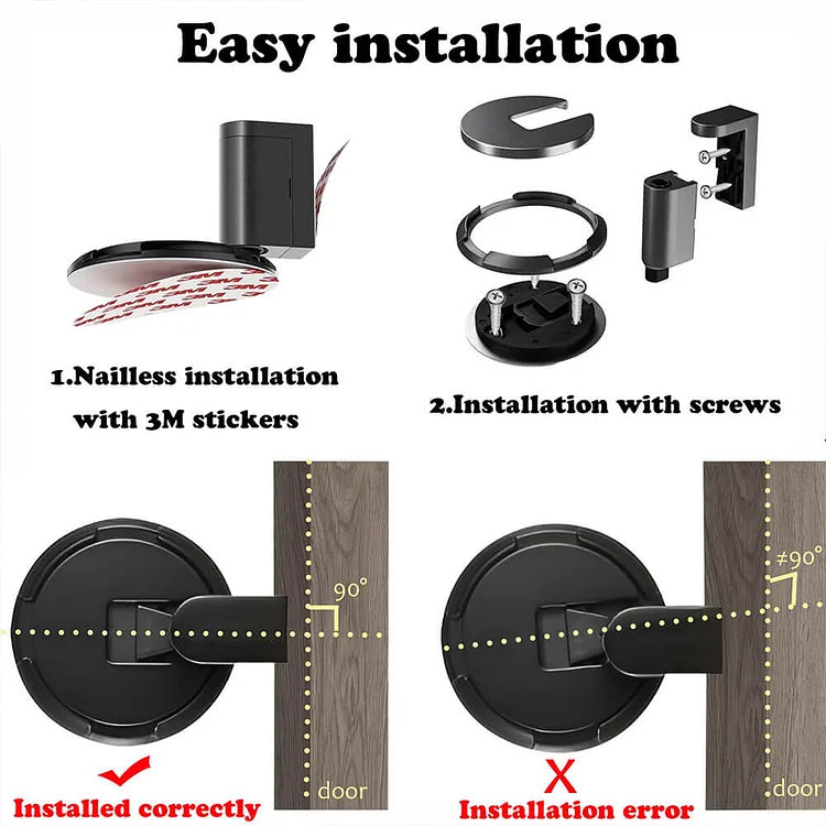 Arrêt de porte mécanique élégant