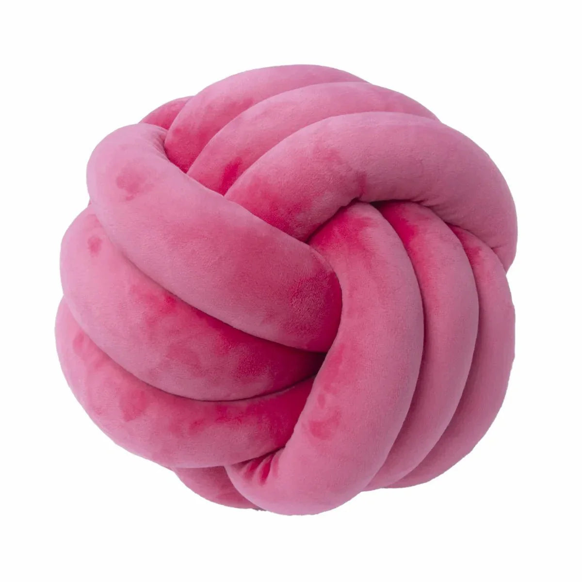 Coussin décoratif et doux avec boule nouée en effet daim