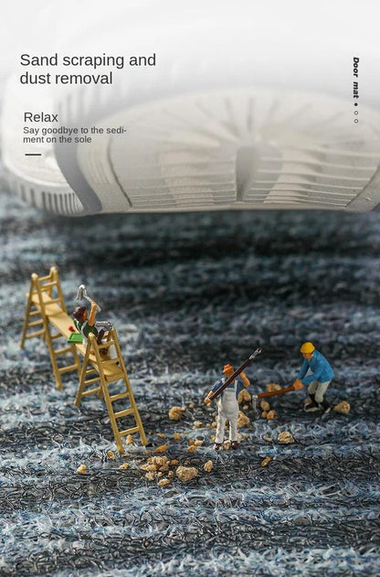 Floroux Entrée Antidérapante Moderne en PVC – Style Nordique et Élimination de Sable