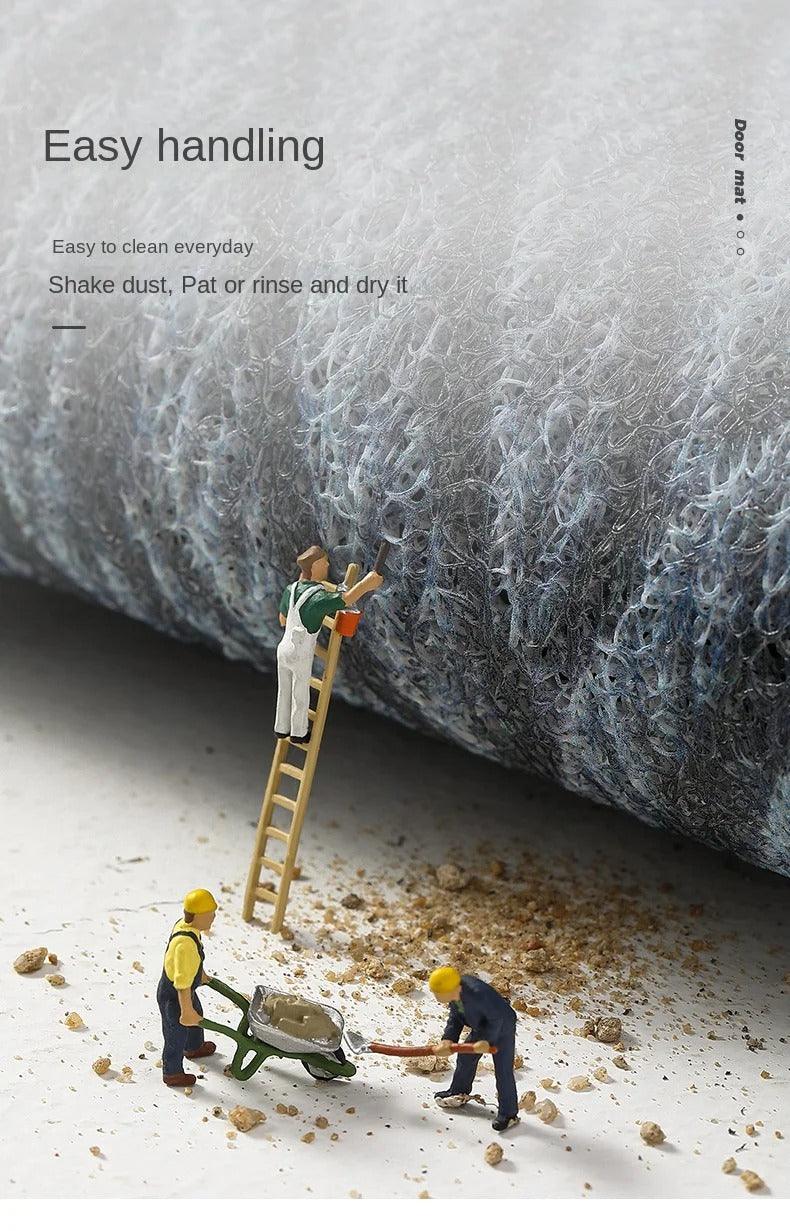 Floroux Entrée Antidérapante Moderne en PVC – Style Nordique et Élimination de Sable