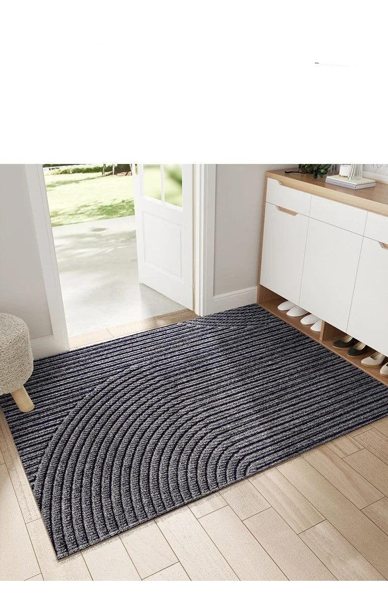 Floroux - Tapis de porte antidérapant pour l'entrée │Tapis de porte répulsif au sable