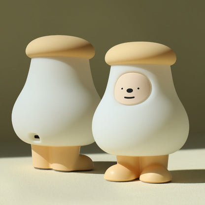 Lampe de nuit LED en silicone squishy champignon à grosse tête - Cadeau parfait pour les enfants et les filles
