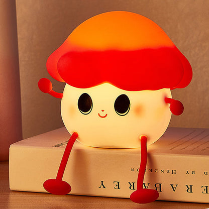 Lampe de nuit en silicone chat champignon - Cadeau parfait pour les enfants et les filles