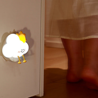 Lampe de nuit LED nuage royal en silicone squishy - Cadeau parfait pour les enfants et les filles