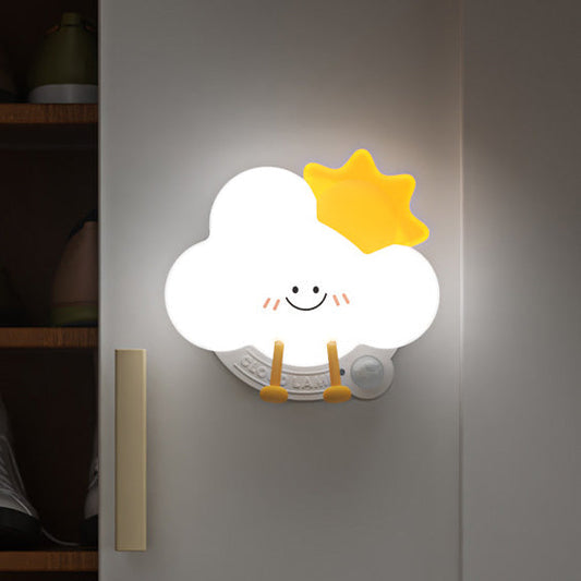 Lampe de nuit LED nuage royal en silicone squishy - Cadeau parfait pour les enfants et les filles