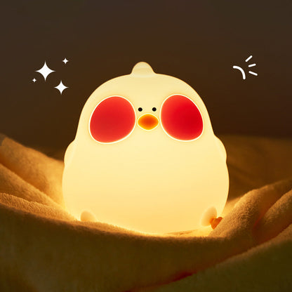 Clever Silicone Cuckoo Hen LED Night Light - Perfect Gift for Kids and Girls