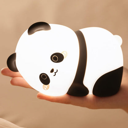 Lumière de nuit LED Panda Sauvage en Silicone Souple - Cadeau Parfait pour Enfants et Filles