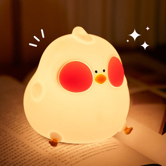 Clever Silicone Cuckoo Hen LED Night Light - Perfect Gift for Kids and Girls