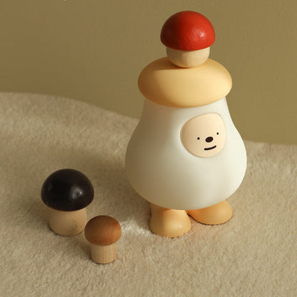 Lampe de nuit LED en silicone squishy champignon à grosse tête - Cadeau parfait pour les enfants et les filles
