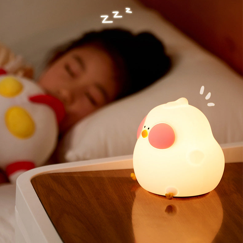 Clever Silicone Cuckoo Hen LED Night Light - Perfect Gift for Kids and Girls