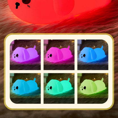 Charming veilleuse LED en silicone souple, meilleur cadeau pour les bébés et les filles