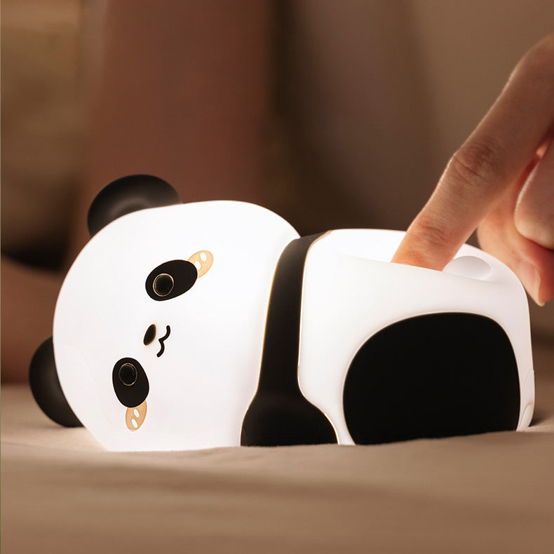 Lumière de nuit LED Panda Sauvage en Silicone Souple - Cadeau Parfait pour Enfants et Filles