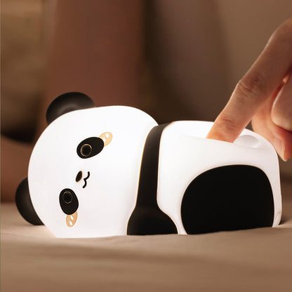 Lumière de nuit LED Panda Sauvage en Silicone Souple - Cadeau Parfait pour Enfants et Filles