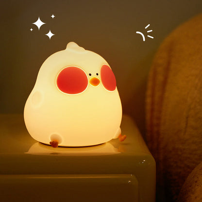 Clever Silicone Cuckoo Hen LED Night Light - Perfect Gift for Kids and Girls