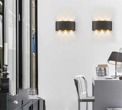 LumiFlex - Lampe Murale LED Moderne Étanche pour Intérieur et Extérieur