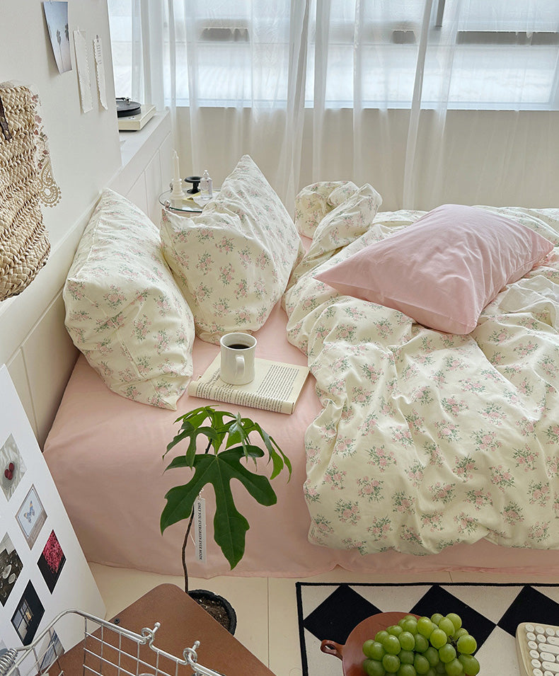 Floroux Camellia Jardin Ensemble de Lit