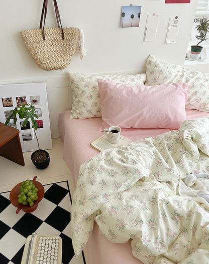 Floroux Camellia Jardin Ensemble de Lit