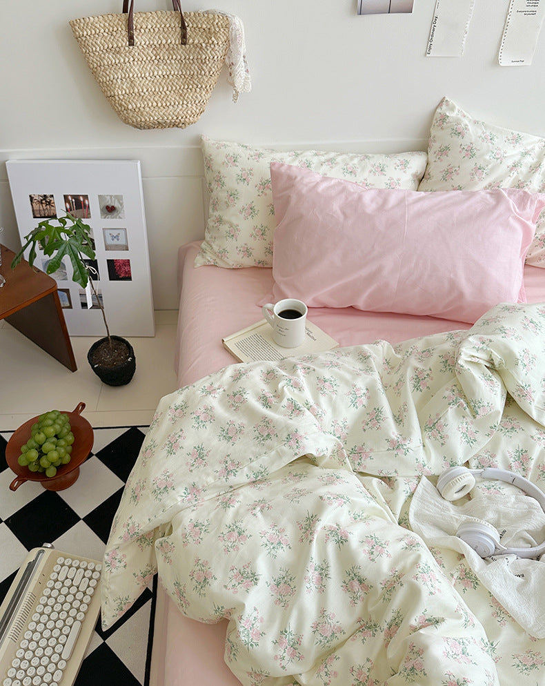 Floroux Camellia Jardin Ensemble de Lit