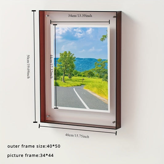 AcrylicFrame – Cadre Photo Vertical Moderne pour Table et Mur