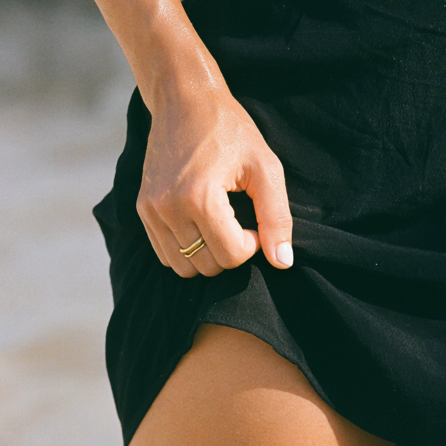 Ensemble de bagues empilables élégantes - Luna