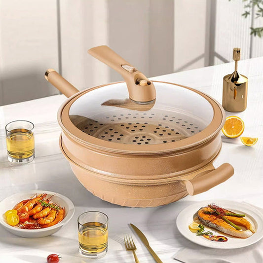 Frywok Wok Multifonctionnel Antiadhésif