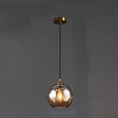 Floroux - Moderne lampe suspendue en boule de verre