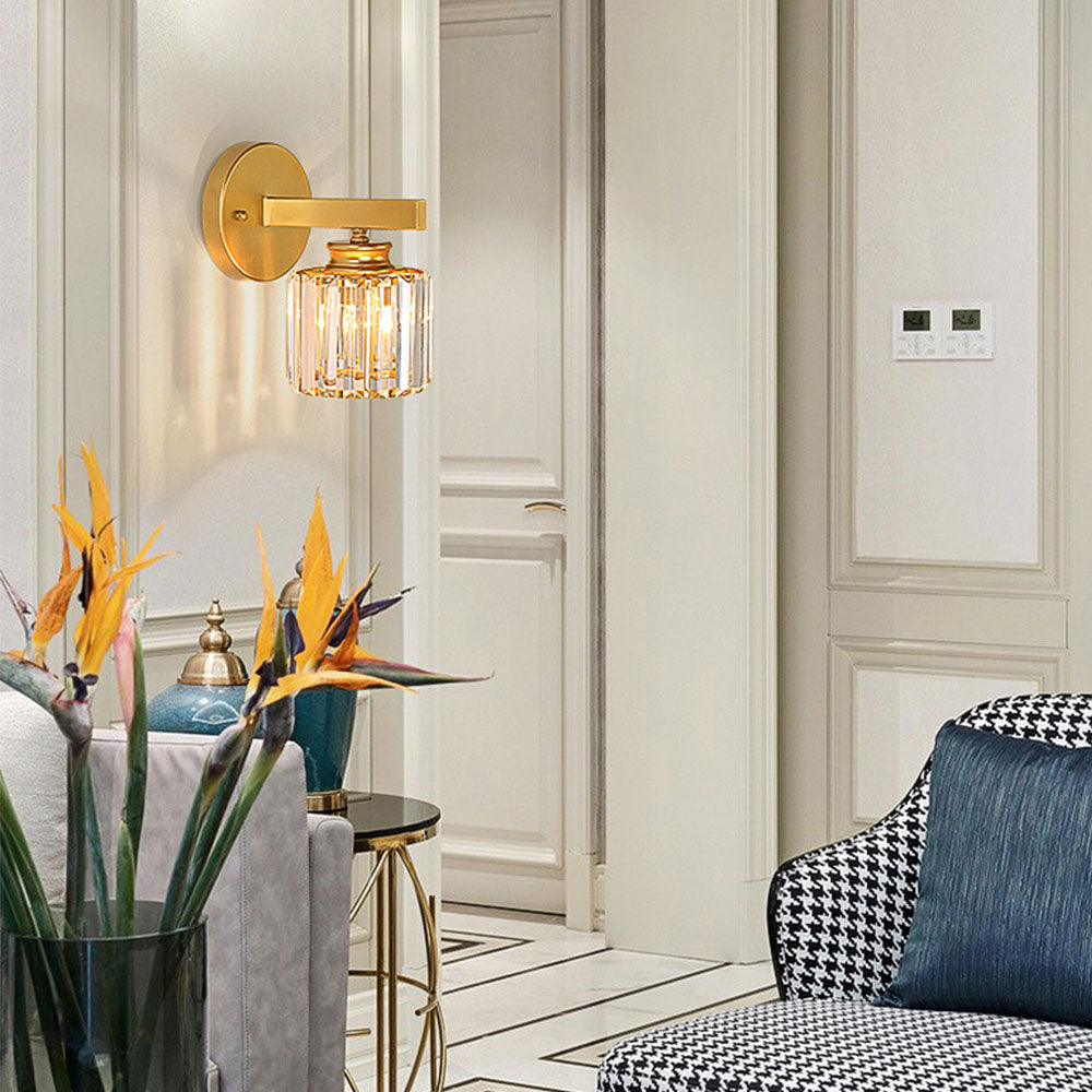 Floroux - Lampe murale en verre artistique