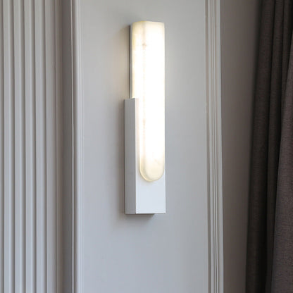 Floroux - Élégante applique LED au design marbré avec une lumière chaude