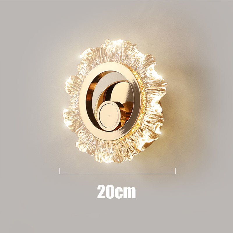 Floroux - Lampe dorée