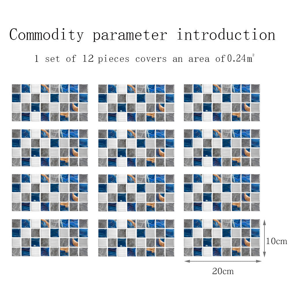 Floroux Carreaux papier peint imperméable