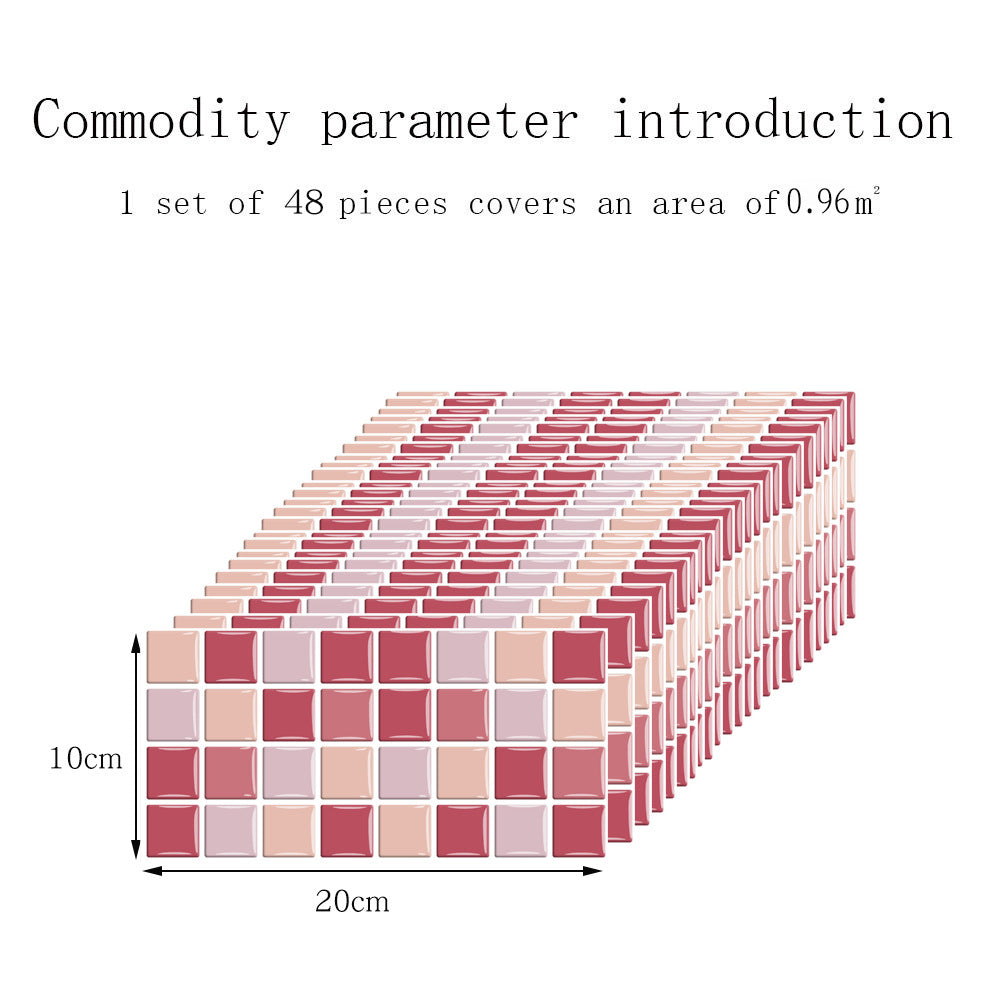 Floroux Carreaux papier peint imperméable